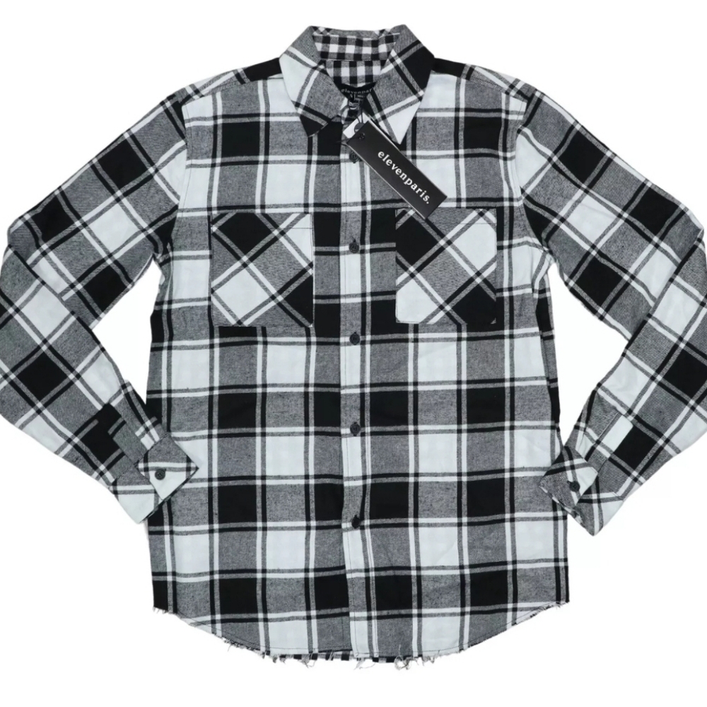 Eleven Paris Distressed Hem Men's Shirt size XXL  NWT org price - $145